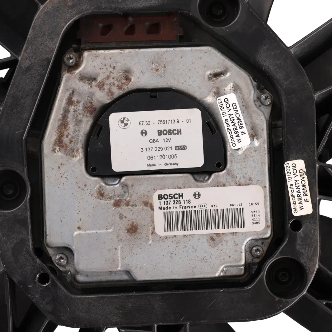 Cooling Radiator Fan to BMW E87 E90 E91 E92 Diesel Engine with Part number 7801647 BMW E87 E90 E91 E92 Diesel Engine Cooling Radiator Fan - SKU 7801647-6 - Part number 7801647