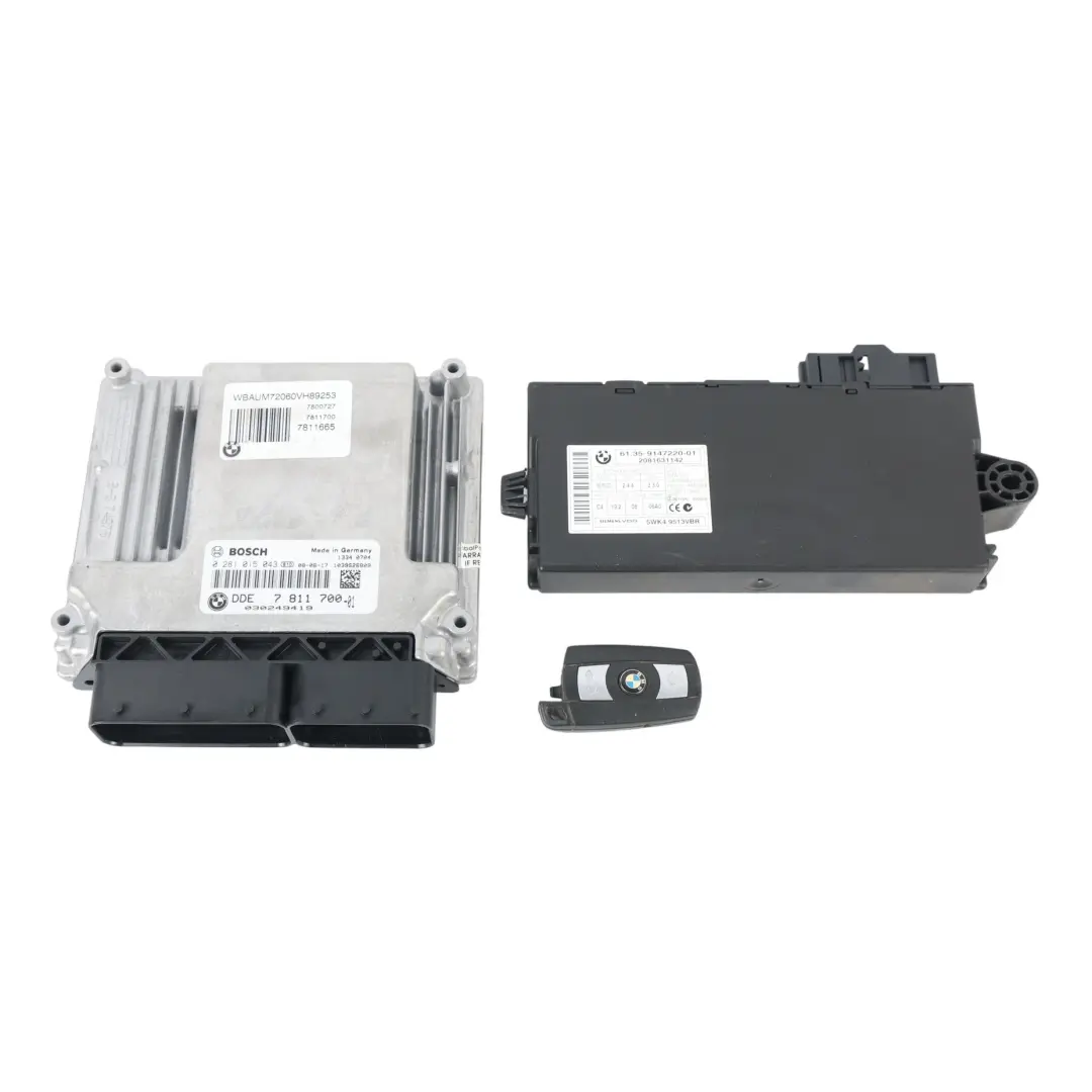 N47 177HP ECU KIT DDE CAS3 Manuale chiave per BMW E60 LCI E87 E90 120d 320d con numero di parte 7811700 BMW E60 LCI E87 E90 120d 320d N47 177HP ECU KIT DDE CAS3 Manuale chiave - SKU 7811700-3 - Numero di parte 7811700