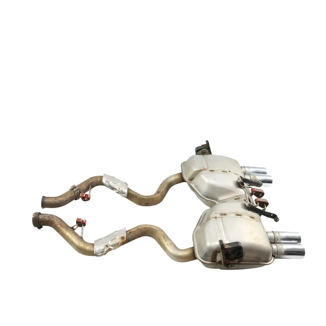 Exhaust Back Box Silencer Tubes S65 to BMW M3 E90 E92 E93 with Part number 7840575 BMW M3 E90 E92 E93 Exhaust Back Box Silencer Tubes S65 - SKU 7840575 - Part number 7840575