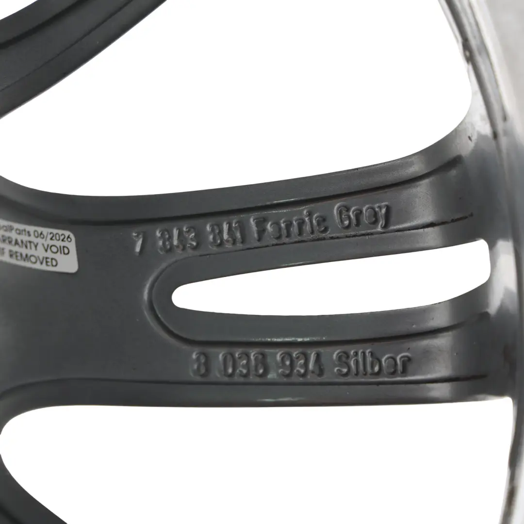 BMW E90 E91 Ferricgrey Trasera Llanta Aleación 18 "ET:37 8.5J M Spider Spoke 193 - SKU 7843841-2 - Número de pieza 7843841