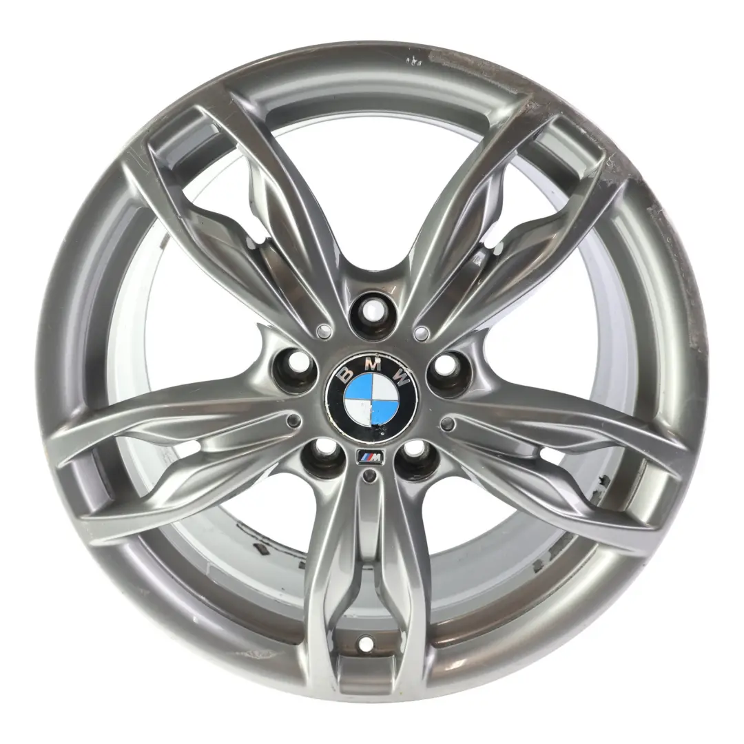 Jante avant en alliage gris ferrique 18" M Double Spoke 436 7,5J pour BMW F20 à propos du numéro de pièce 7845870 BMW F20 Jante avant en alliage gris ferrique 18" M Double Spoke 436 7,5J - SKU 7845870-4 - Numéro de pièce 7845870