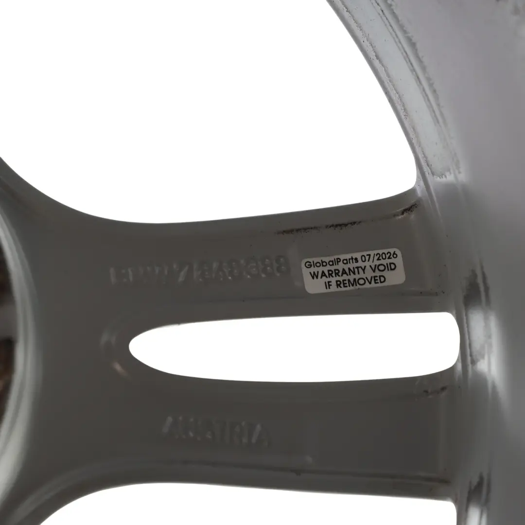 BMW F34 GT Srebrna Felga Aluminiowa 18" 9J M Star Spoke 400 ET:42 - SKU 7848388-2 - Numer Części 7848388