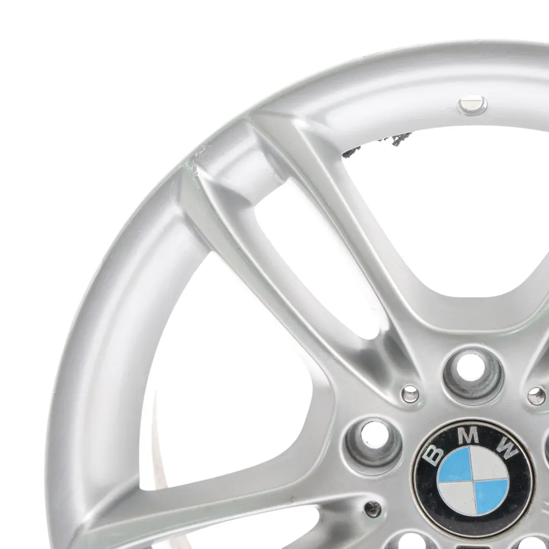 Front Alloy Wheel Rim 18" 7,5J M Double Spoke 261 to BMW E81 E87 Silver with Part number 7891050 BMW E81 E87 Silver Front Alloy Wheel Rim 18" 7,5J M Double Spoke 261 - SKU 7891050-2 - Part number 7891050