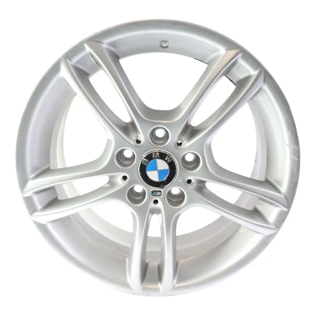 BMW E81 E87 Front Wheel Rim Alloy Silver 18" 7,5J M Double Spoke 261 - SKU 7891050-5 - Part number 7891050