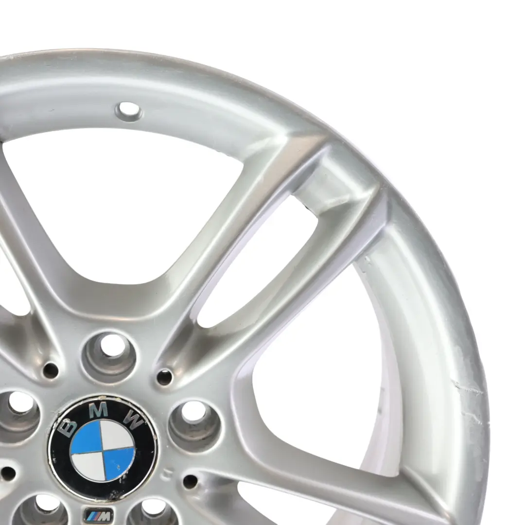 BMW E81 E87 Front Wheel Rim Alloy Silver 18" 7,5J M Double Spoke 261 - SKU 7891050-5 - Part number 7891050