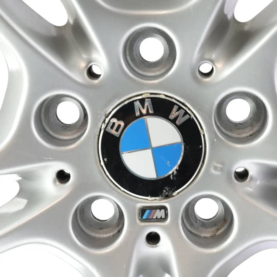 Front Wheel Rim Alloy Silver 18" 7,5J M Double Spoke 261 to BMW E81 E87 with Part number 7891050 BMW E81 E87 Front Wheel Rim Alloy Silver 18" 7,5J M Double Spoke 261 - SKU 7891050-5 - Part number 7891050