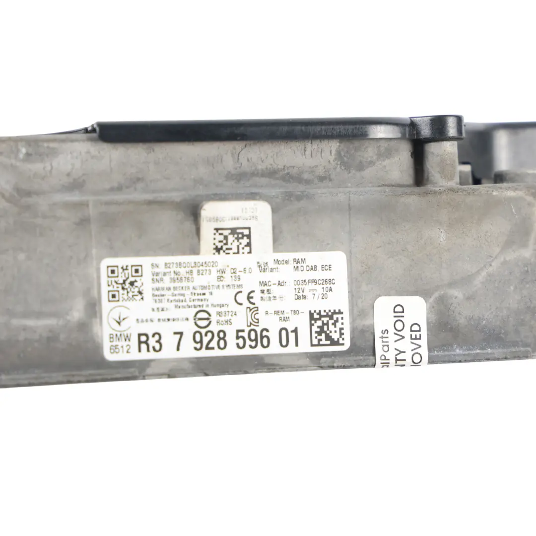 BMW G05 G20 G21 G30 Stereo Sound Verstärker Modul Steuergerät ECU - SKU 7928596 - Teilenummer 7928596