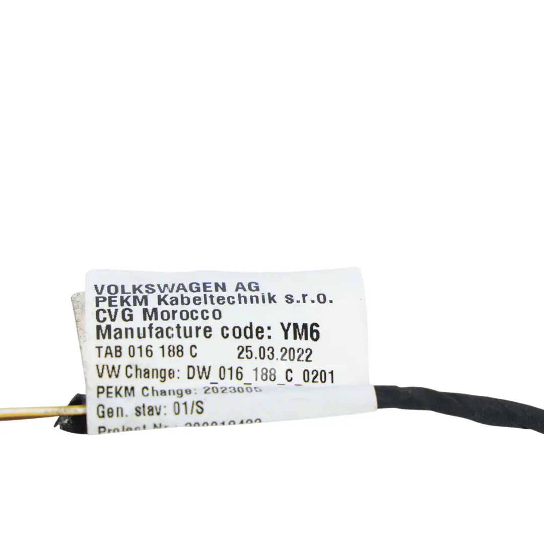 Parkhilfe Adapter Kabelsatz Kabel für Volkswagen Crafter SY mit Teilenummer 7CA971067 Volkswagen Crafter SY Parkhilfe Adapter Kabelsatz Kabel - SKU 7CA971067 - Teilenummer 7CA971067