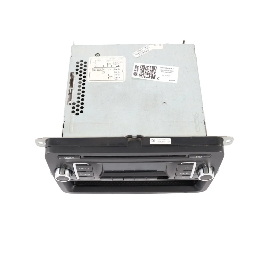 Mk6 Radio CD Player Head Unit to Volkswagen Transporter T5 Golf with Part number 7E0035156B Volkswagen Transporter T5 Golf Mk6 Radio CD Player Head Unit - SKU 7E0035156B-1 - Part number 7E0035156B