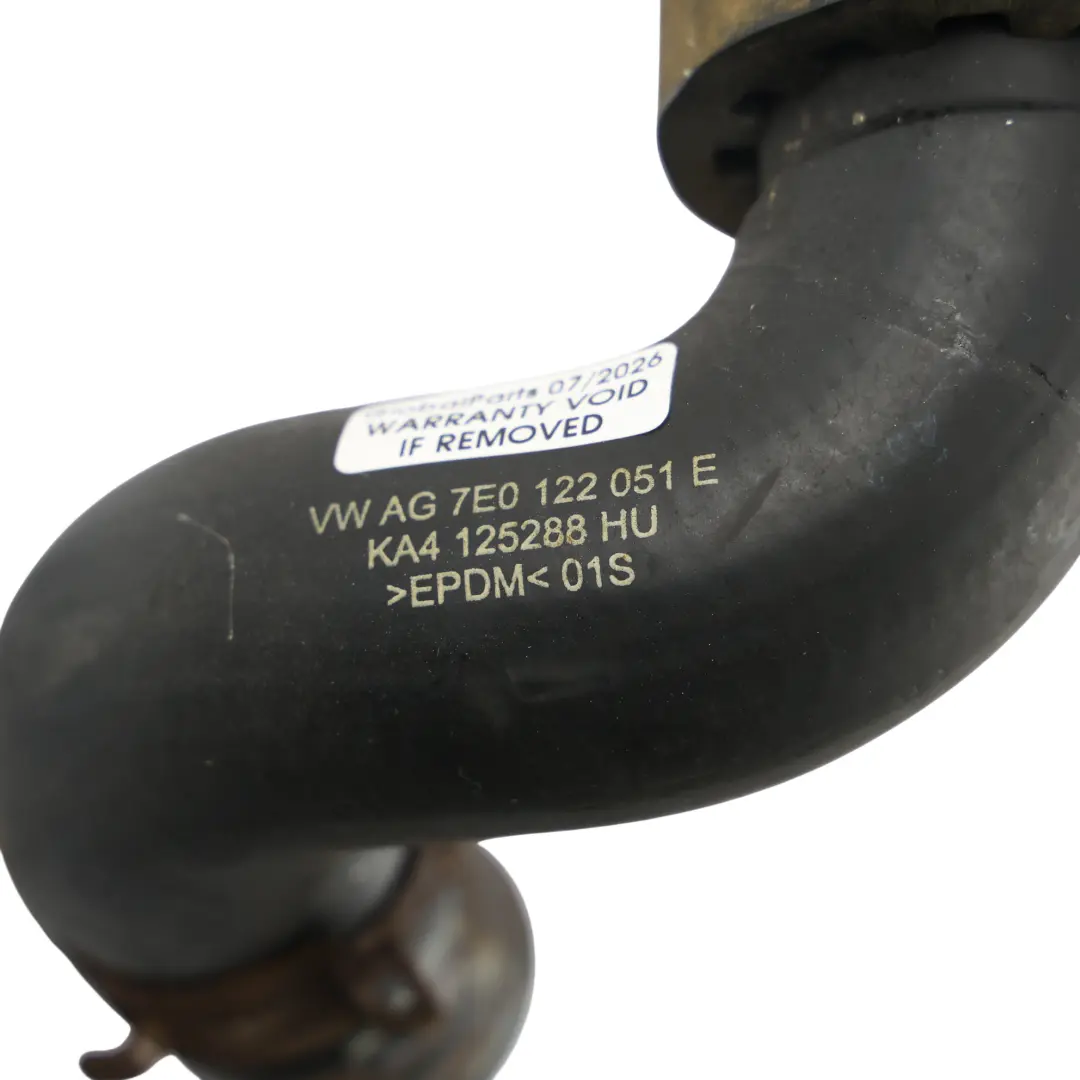 VW Volkswagen Transporter T5 Radiator Coolant Hose Water Pipe Line - SKU 7E0122051E-2 - Part number 7E0122051E