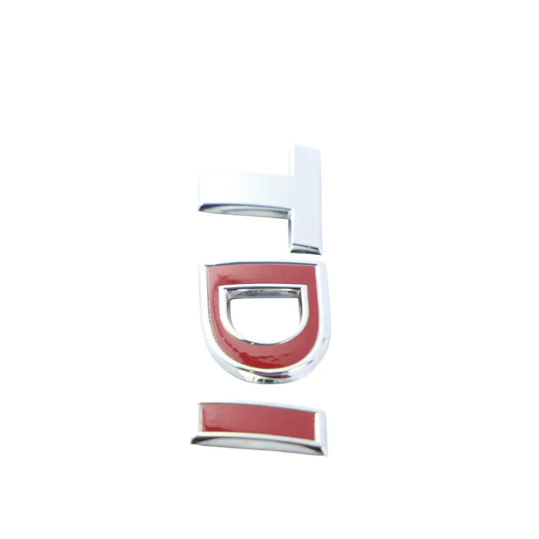 Volkswagen Caddy 2K Boot Lid Trailgate Badge Lettering TDI Silver Red - SKU 7E0853675A - Part number 7E0853675A