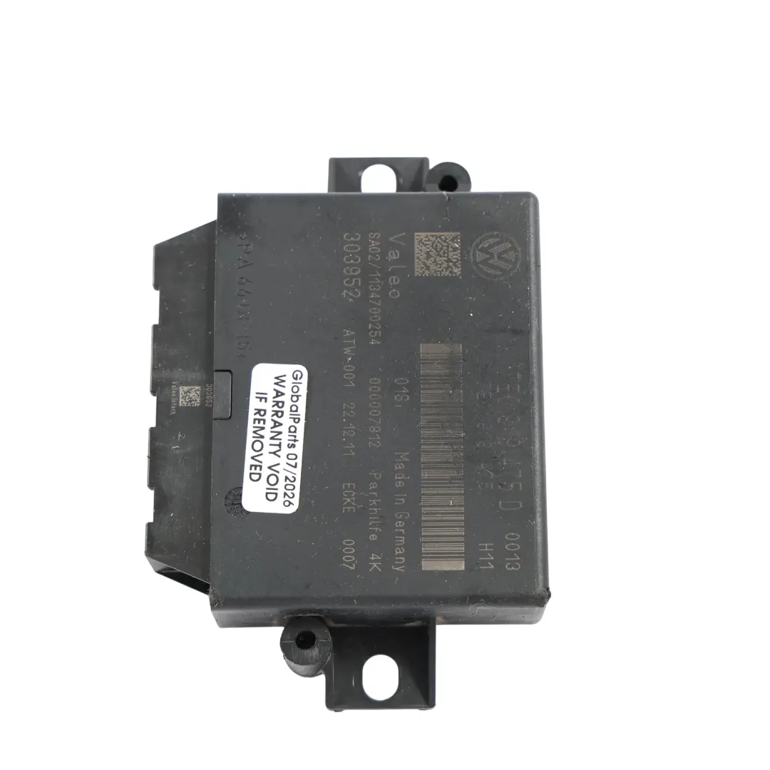 Volkswagen Transporter T5 Parking Aid Sensor Control Module ECU - SKU 7E0919475D - Part number 7E0919475D