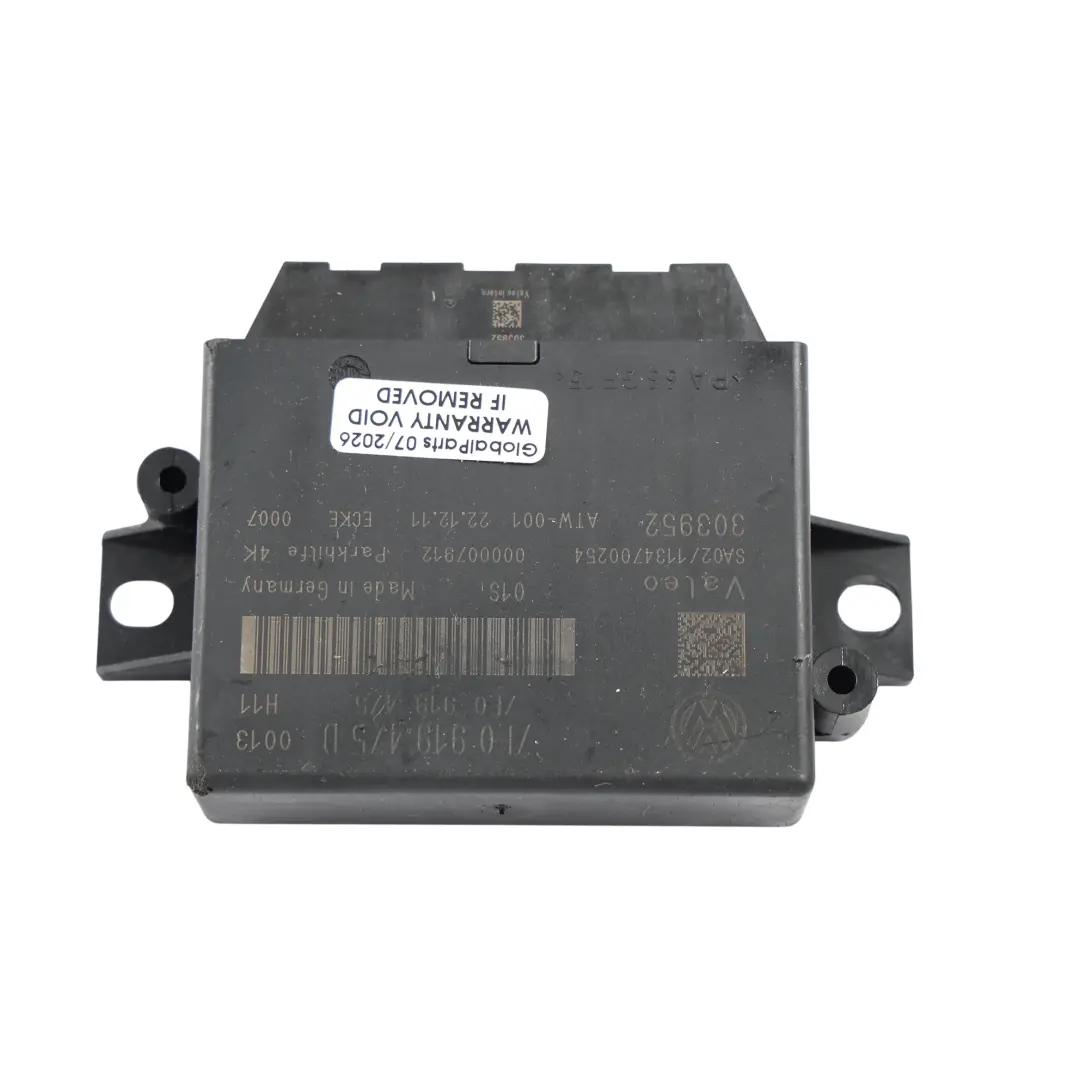 Modulo Centralina Sensore Parcheggio ECU per Volkswagen Transporter T5 con numero di parte 7E0919475D Volkswagen Transporter T5 Modulo Centralina Sensore Parcheggio ECU - SKU 7E0919475D - Numero di parte 7E0919475D