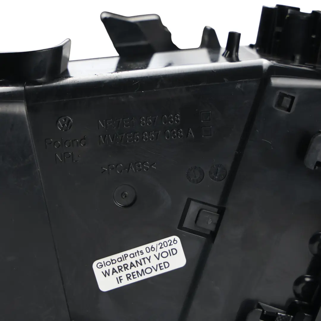 Panel Rejilla Ventilación Consola Central para Volkswagen Transporter T6 con número de pieza 7E1857038C Volkswagen Transporter T6 Panel Rejilla Ventilación Consola Central - SKU 7E1857038C - Número de pieza 7E1857038C
