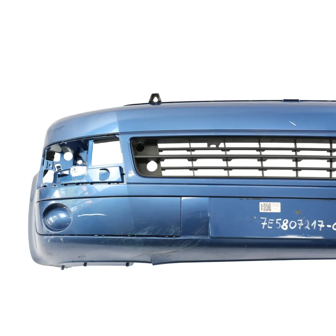 Front Bumper Cover Olympia Blue Pearl - A5K to Volkswagen VW Transporter T5 with Part number 7E5807217 Volkswagen VW Transporter T5 Front Bumper Cover Olympia Blue Pearl - A5K - SKU 7E5807217-OBP - Part number 7E5807217