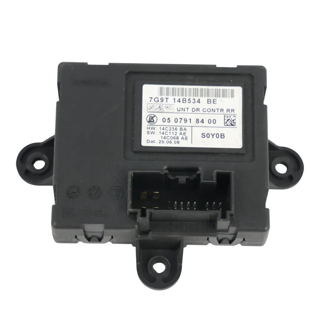 Ford Mondeo MK4 Modulo Controllo Finestrino Porta Posteriore - SKU 7G9T-14B534-BE - Numero di parte 7G9T-14B534-BE
