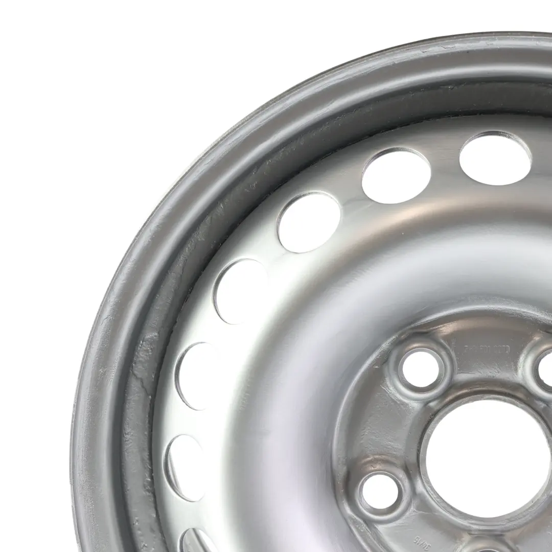 VW Volkswagen T5 Silver Steel Wheel Rim 16 - SKU 7H0601027D - Part number 7H06010270
