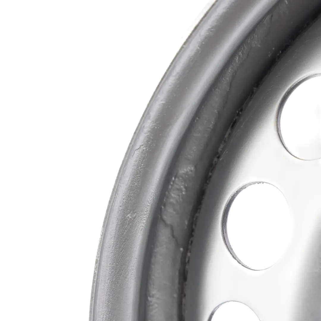 VW Volkswagen T5 Silver Steel Wheel Rim 16 - SKU 7H0601027D - Part number 7H06010270