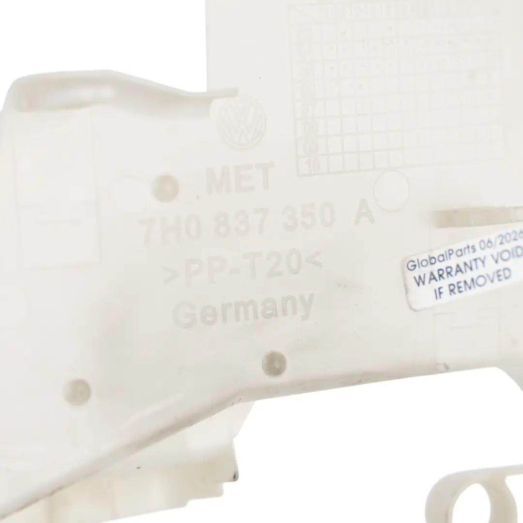 Front Door Lock Motor Cover Cap Right O/S to Volkswagen Transporter T5 with Part number 7H0837350A Volkswagen Transporter T5 Front Door Lock Motor Cover Cap Right O/S - SKU 7H0837350A - Part number 7H0837350A