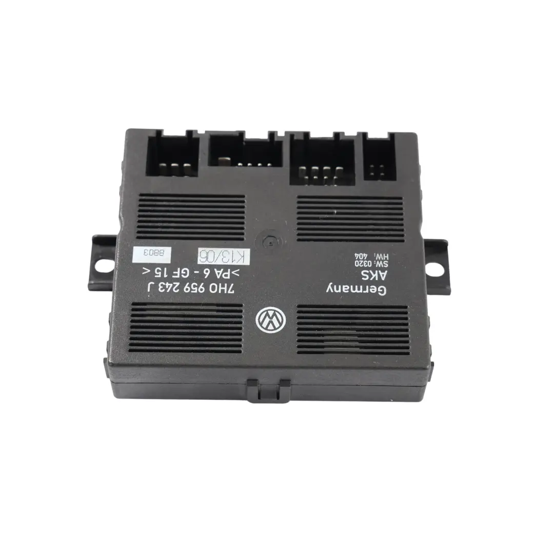 Body Convenience Control Module ECU to VW Volkswagen Transporter T5 with Part number 7H0959243J VW Volkswagen Transporter T5 Body Convenience Control Module ECU - SKU 7H0959243J - Part number 7H0959243J