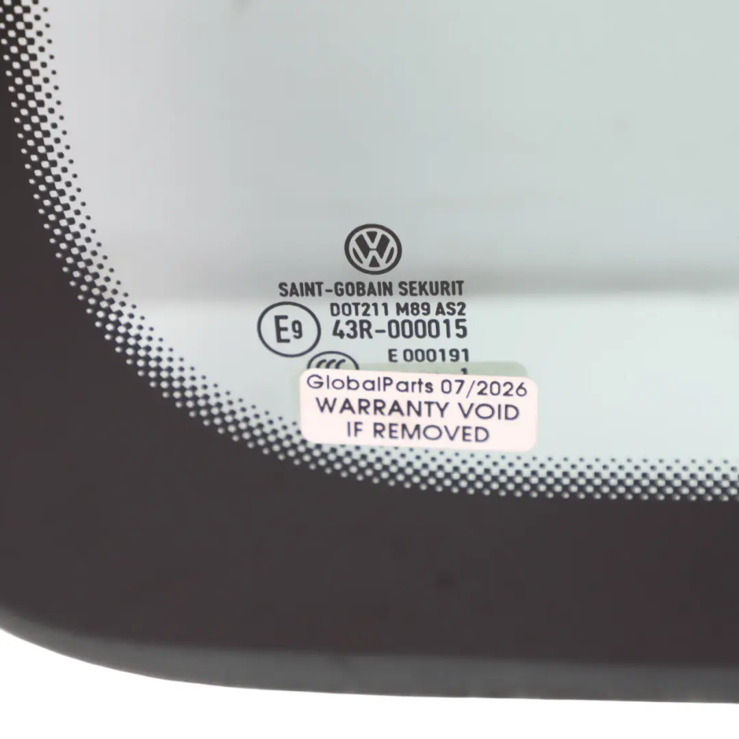 Side Window Glass Green Rear Right O/S to Volkswagen VW Transporter T5 with Part number 7H1845332BD Volkswagen VW Transporter T5 Side Window Glass Green Rear Right O/S - SKU 7H1845332BD - Part number 7H1845332BD