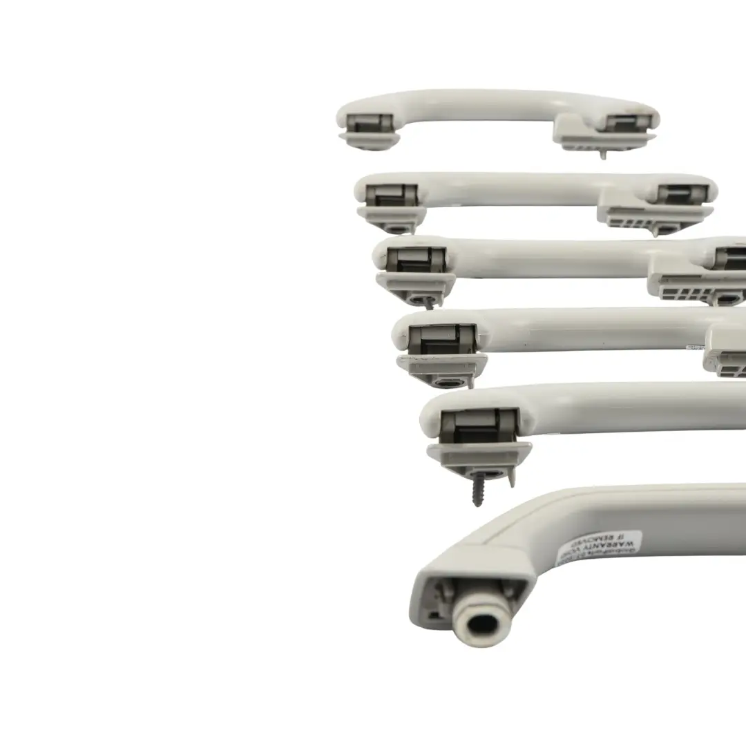 Front Rear Roof Handle Left Right N/O/S Grey SET X6 to VW Transporter T5 with Part number 7H5857607E VW Transporter T5 Front Rear Roof Handle Left Right N/O/S Grey SET X6 - SKU 7H5857607E - Part number 7H5857607E