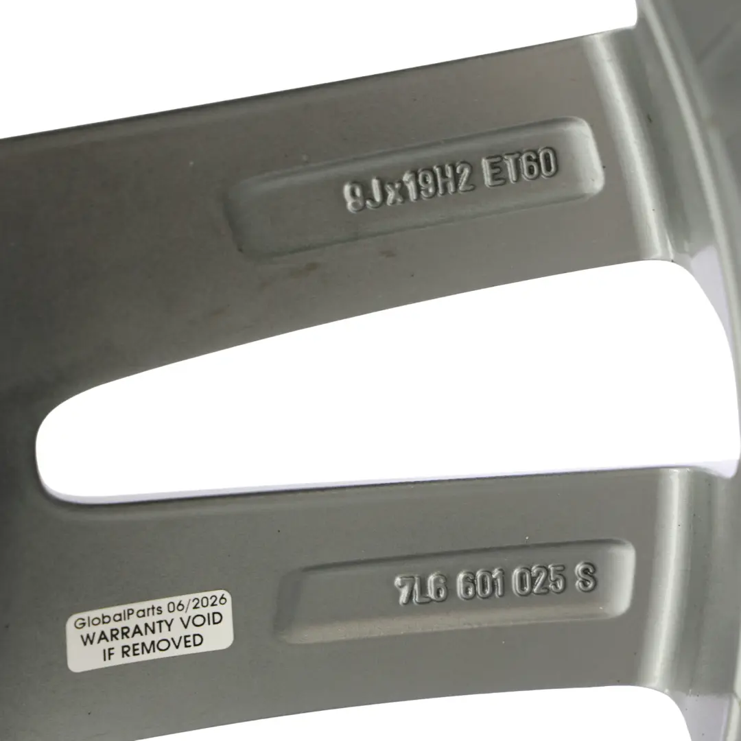7L Llanta Aleación 19" 9J ET:60 Star Doble Radio para Volkswagen Touareg con número de pieza 7L6601025S Volkswagen Touareg 7L Llanta Aleación 19" 9J ET:60 Star Doble Radio - SKU 7L6601025S-1 - Número de pieza 7L6601025S
