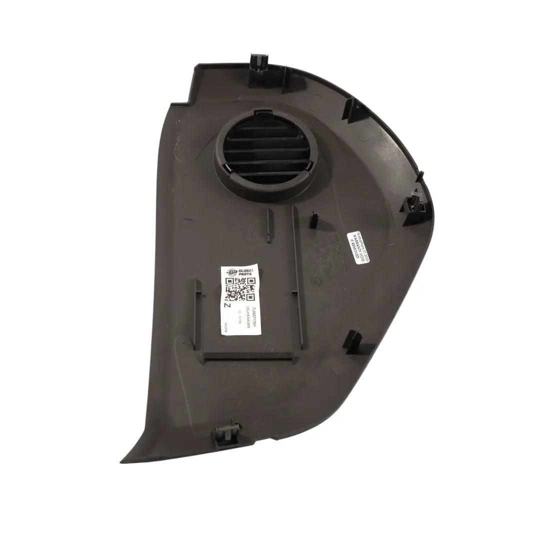 Volkswagen Touareg 7L Dashboard End Panel Cover Trim Right O/S Black - SKU 7L6857176H - Part number 7L6857176H