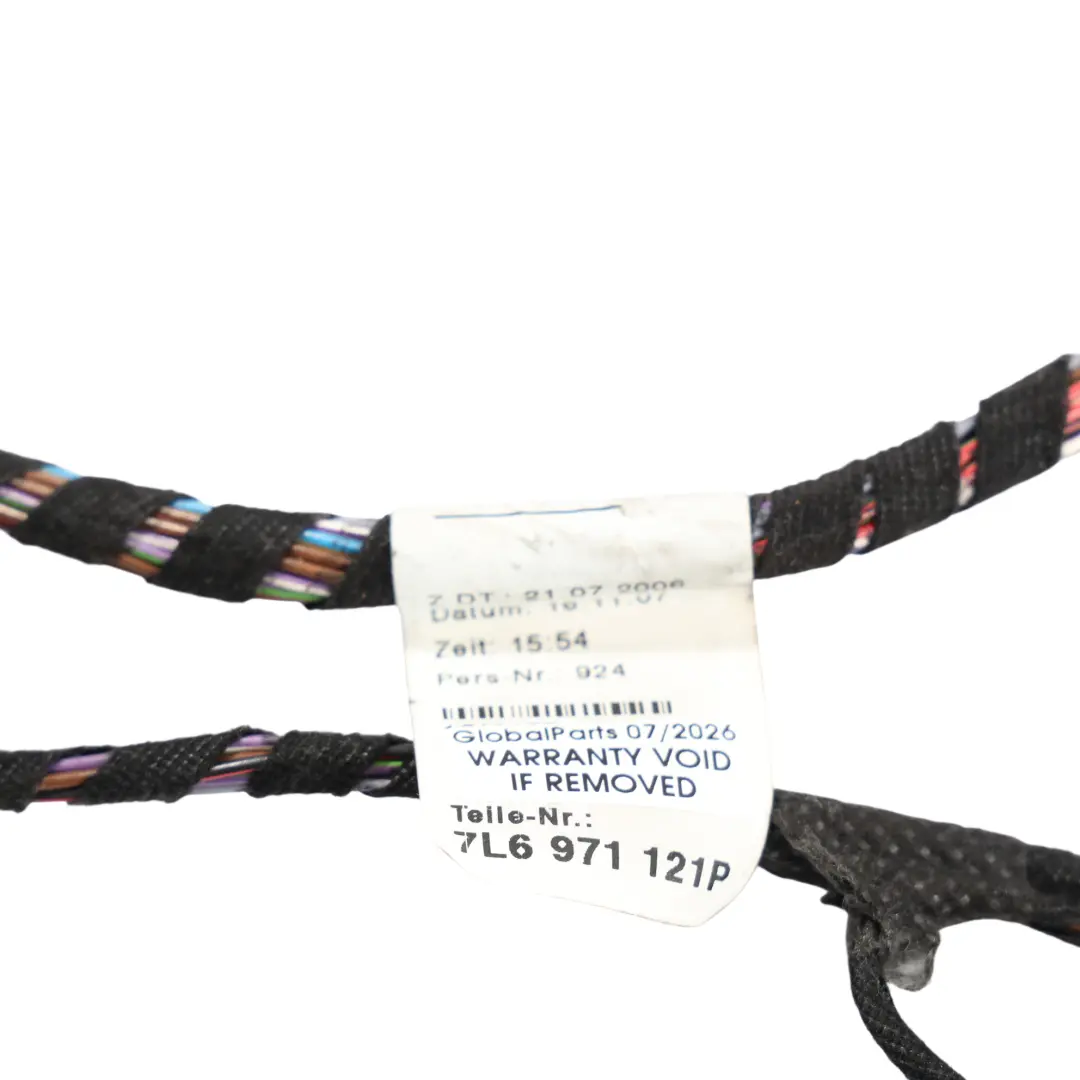 Volkswagen Touareg 7L Front Door Wiring Loom Harness Driver's Side - SKU 7L6971121P - Part number 7L6971121P