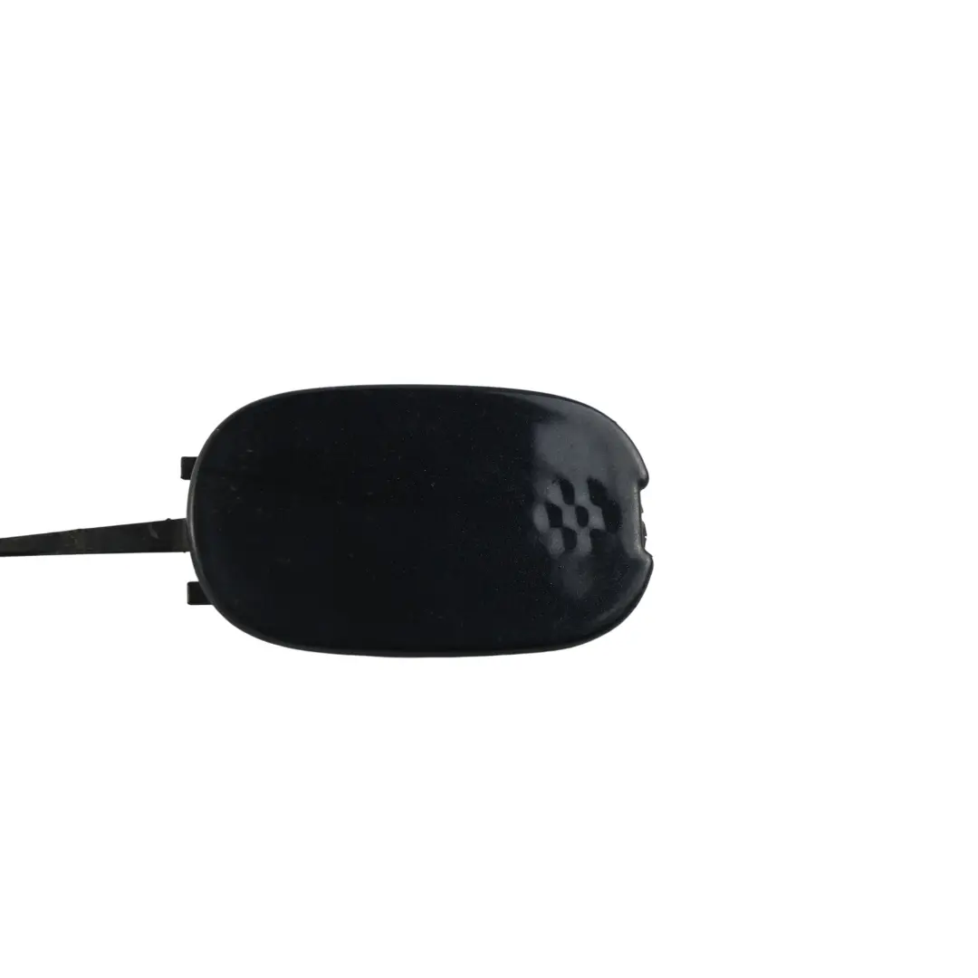 Bumper Tow Hook Cover Cap Black Magic Pearl C9Z to Volkswagen Touareg AL Rear with Part number 7L9807450 Volkswagen Touareg AL Rear Bumper Tow Hook Cover Cap Black Magic Pearl C9Z - SKU 7L9807450-BLM - Part number 7L9807450