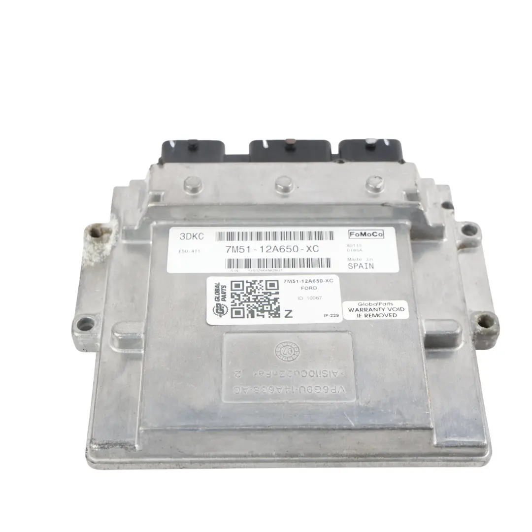 Ford Focus MK2 Unidad Control Motor ECU 146HP 2.0 AODA Manual - SKU 7M51-12A650-XC - Número de pieza 7M51-12A650-XC