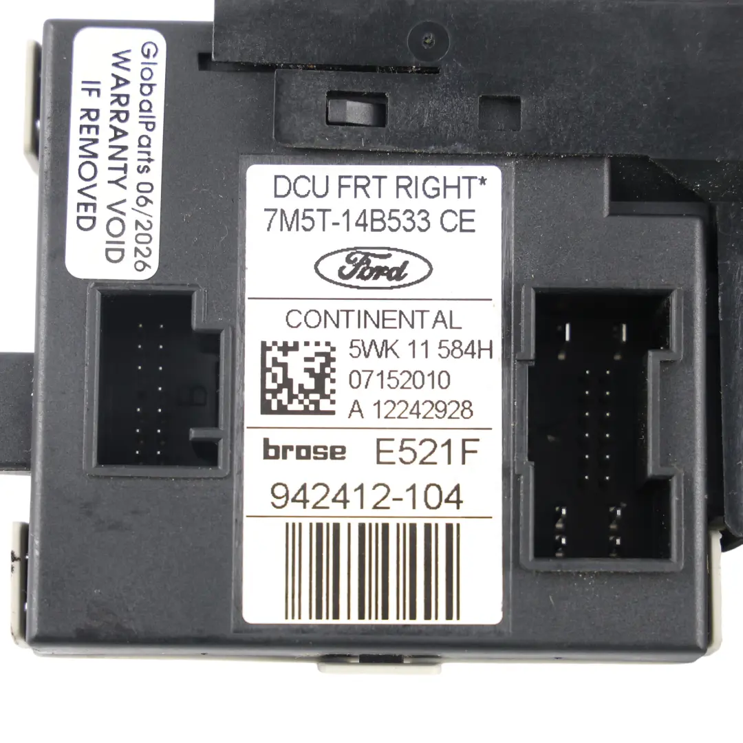 Ford Kuga C394 Motor Elevalunas Puerta Delantero Derecho - SKU 7M5T-14B533-CE - Número de pieza 7M5T-14B533-CE