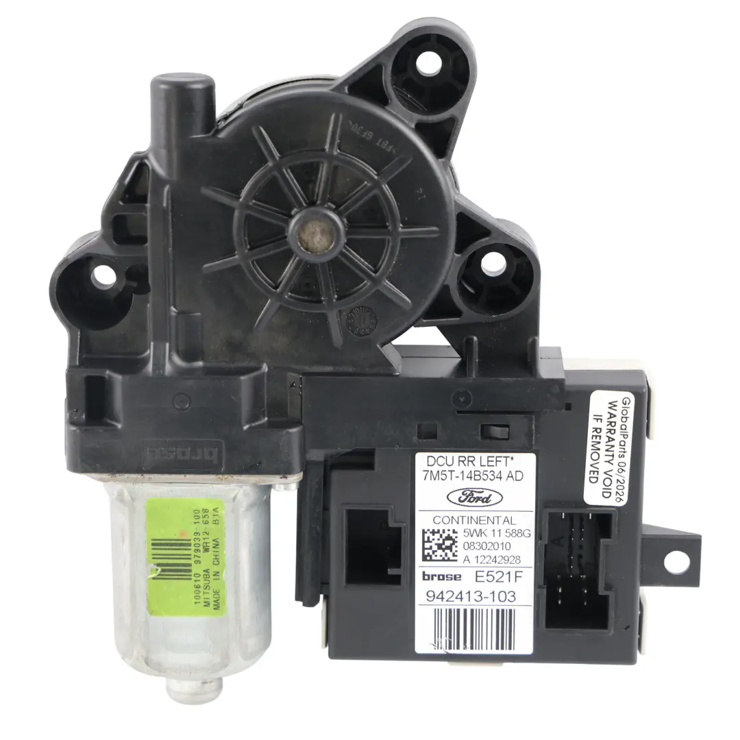 Ford Kuga MK1 C394 Moteur Lève-Vitre Arrière Gauche Porte - SKU 7M5T-14B534-AD - Numéro de pièce 7M5T-14B534-AD