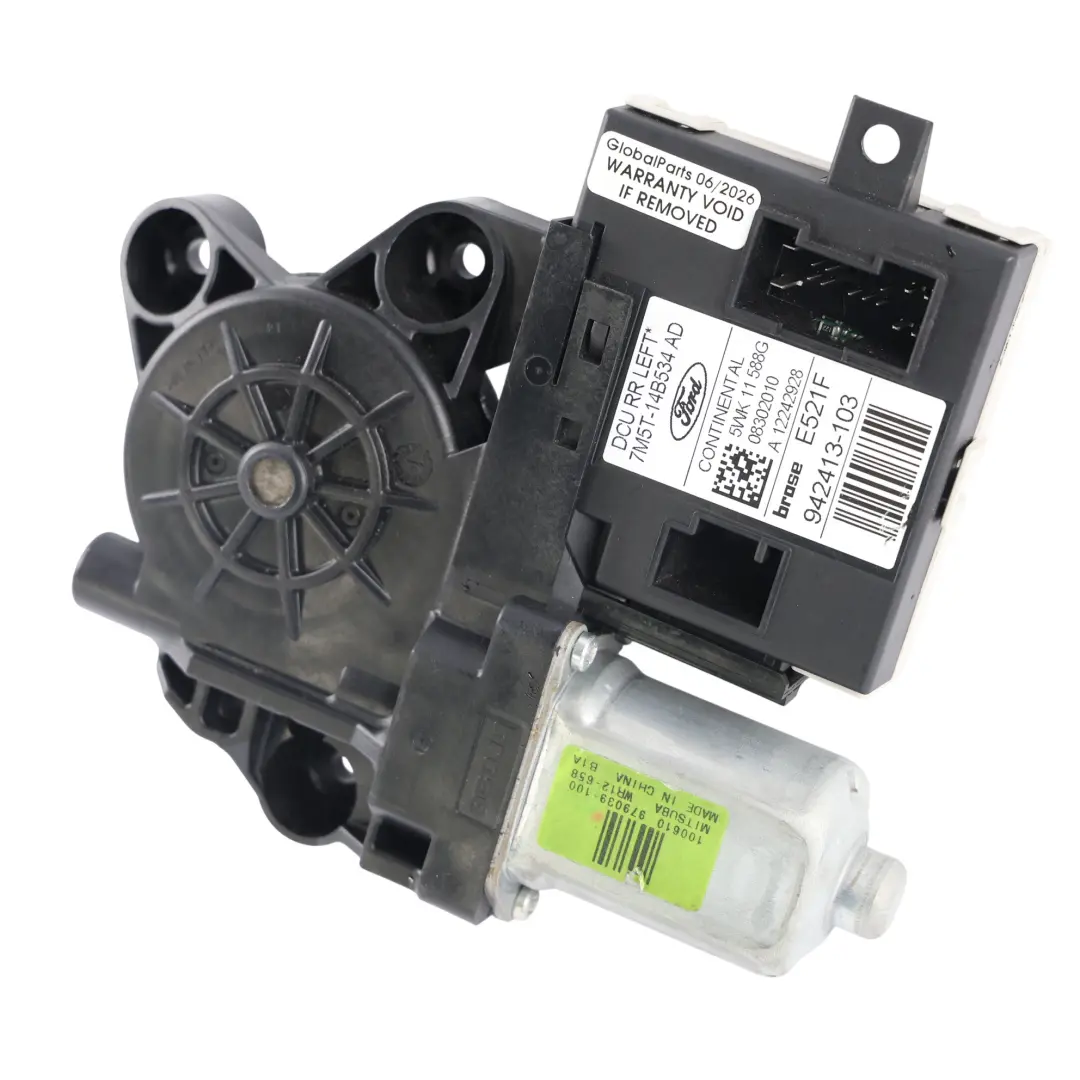 Ford Kuga Mk1 C394 Window Motor Regulator Rear Left N/S Door - SKU 7M5T-14B534-AD - Part number 7M5T-14B534-AD