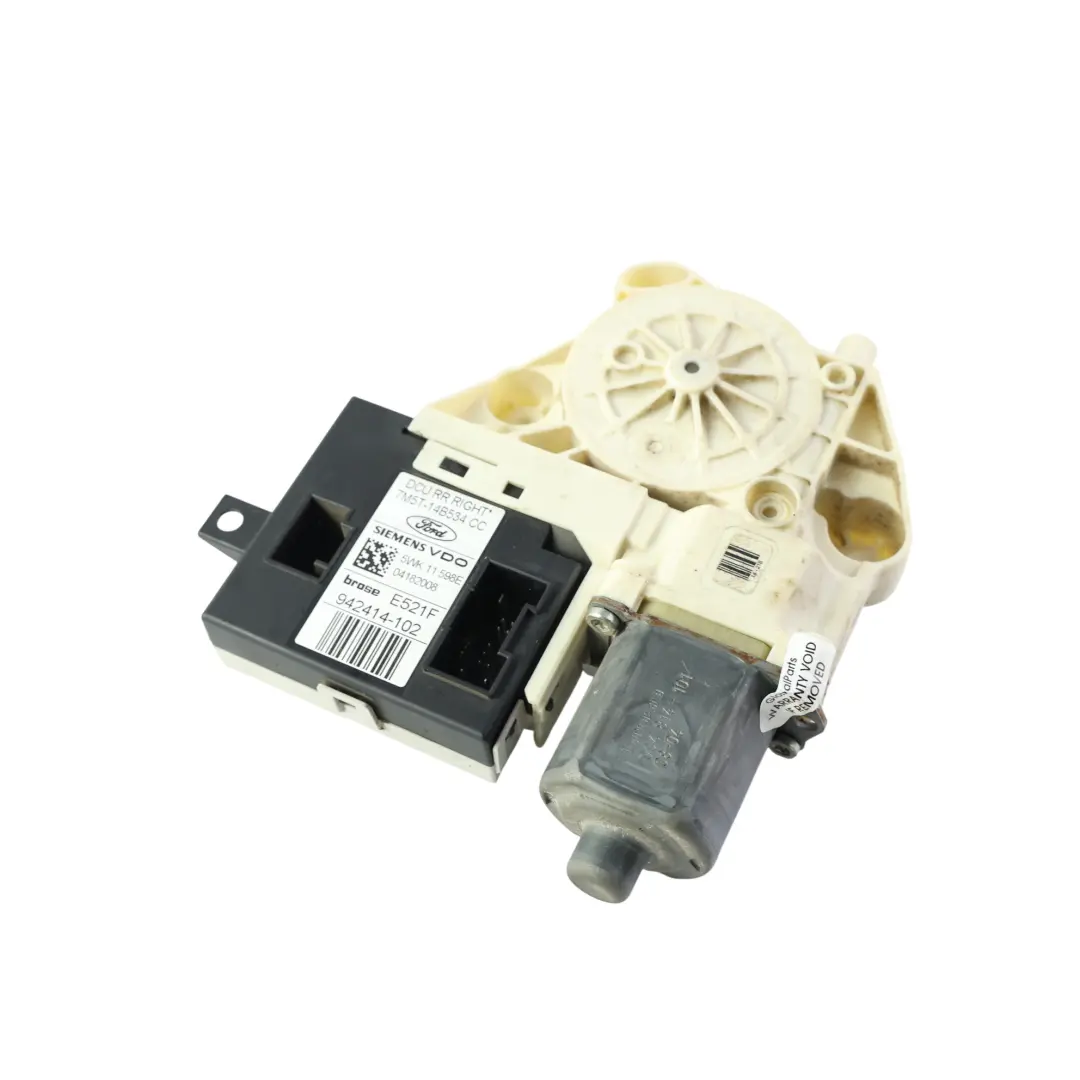 Ford Focus MK2 Kuga MK1 Motor Elevalunas Trasero Derecho - SKU 7M5T-14B534-CC - Número de pieza 7M5T-14B534-CC