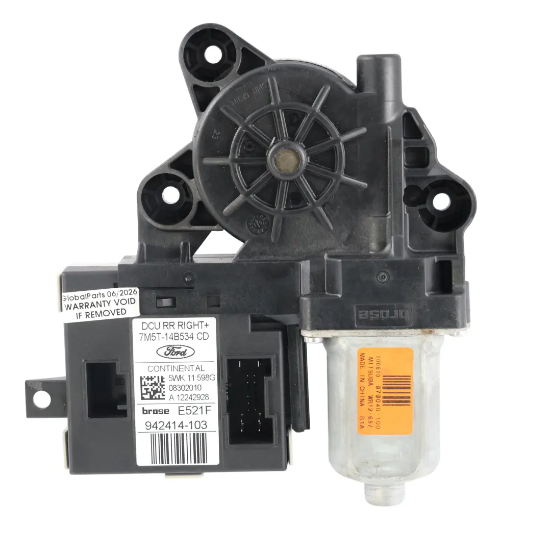 Ford Kuga C394 MK1 Fensterheber Motor Hinten Rechts - SKU 7M5T-14B534-CD - Teilenummer 7M5T-14B534-CD