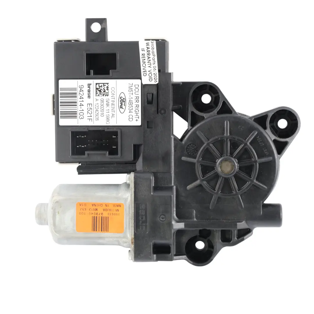 C394 MK1 Motor Elevalunas Puerta Trasero Derecho para Ford Kuga con número de pieza 7M5T-14B534-CD Ford Kuga C394 MK1 Motor Elevalunas Puerta Trasero Derecho - SKU 7M5T-14B534-CD - Número de pieza 7M5T-14B534-CD