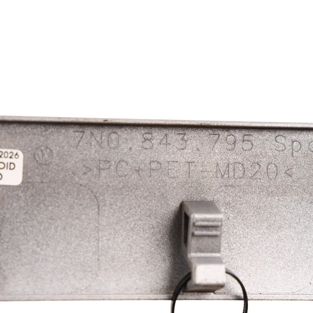 Volkswagen Sharan 7N Door Rail Sill Trim Cover Rear Left N/S Reflex Silver - A7W - SKU 7N0843795-RES - Part number 7N0843795