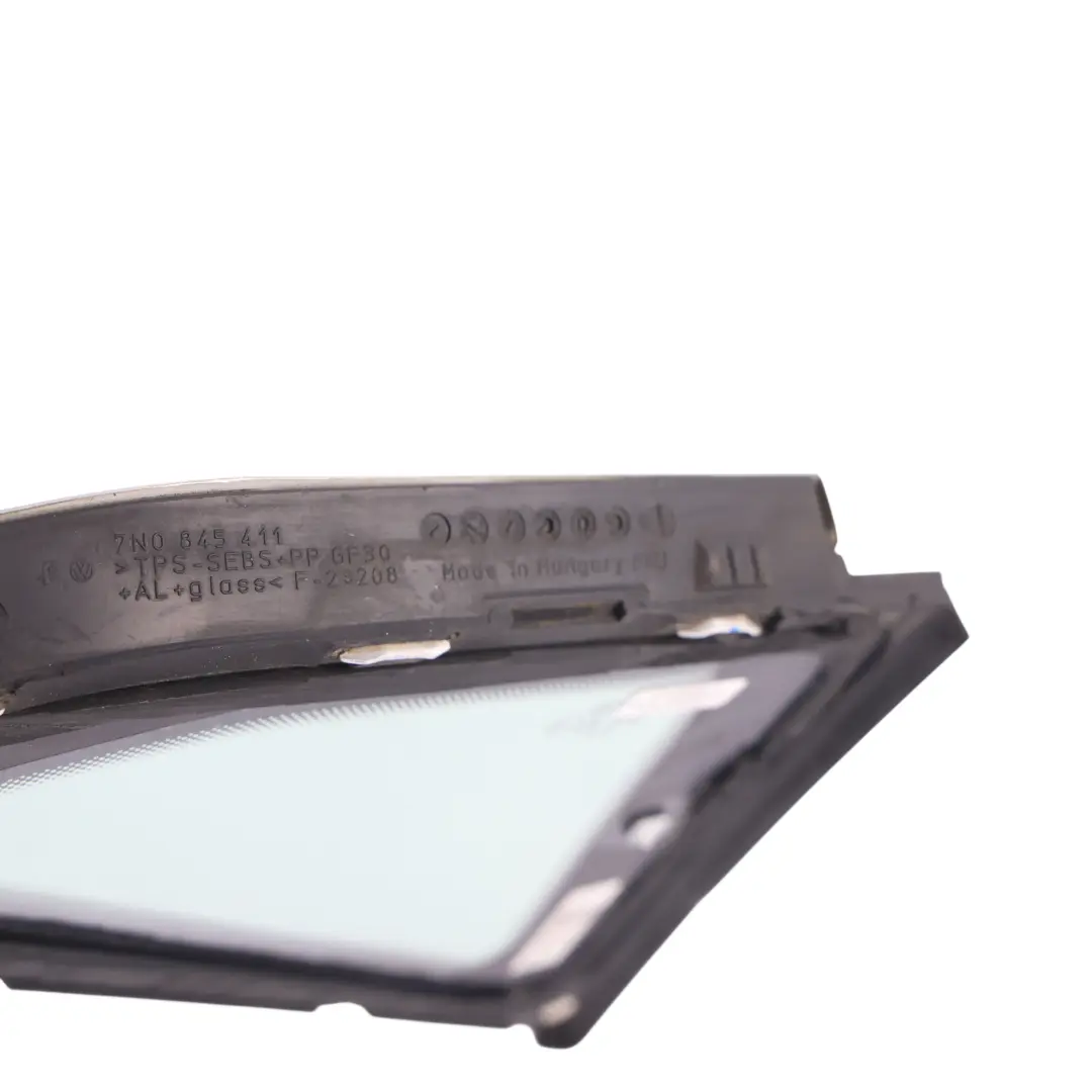 7N Seat Alhambra 71 Front Left N/S Fixed Triangle Glass to VN Sharan with Part number 7N0845411G VN Sharan 7N Seat Alhambra 71 Front Left N/S Fixed Triangle Glass - SKU 7N0845411G - Part number 7N0845411G