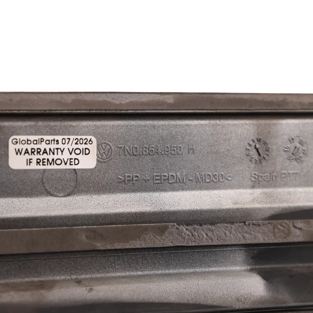 VW Sharan 7N Door Moulding Strip Rear Right O/S Sill Cover Reflex Silver - A7W - SKU 7N0854950H-RES - Part number 7N0854950H
