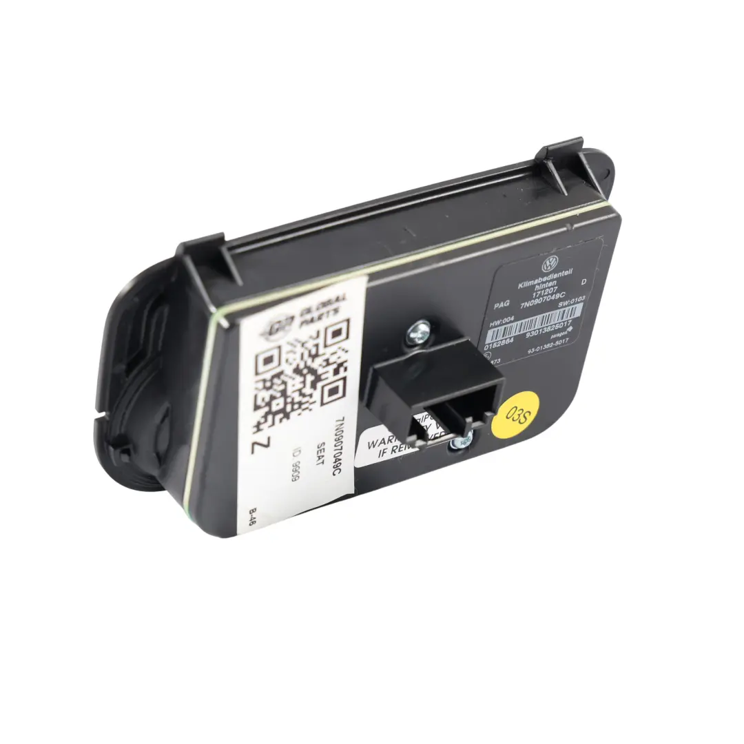 7N Schalter Bedienteil Klimaanlage Heizung Hinten für Seat Alhambra mit Teilenummer 7N0907049C Seat Alhambra 7N Schalter Bedienteil Klimaanlage Heizung Hinten - SKU 7N0907049C - Teilenummer 7N0907049C