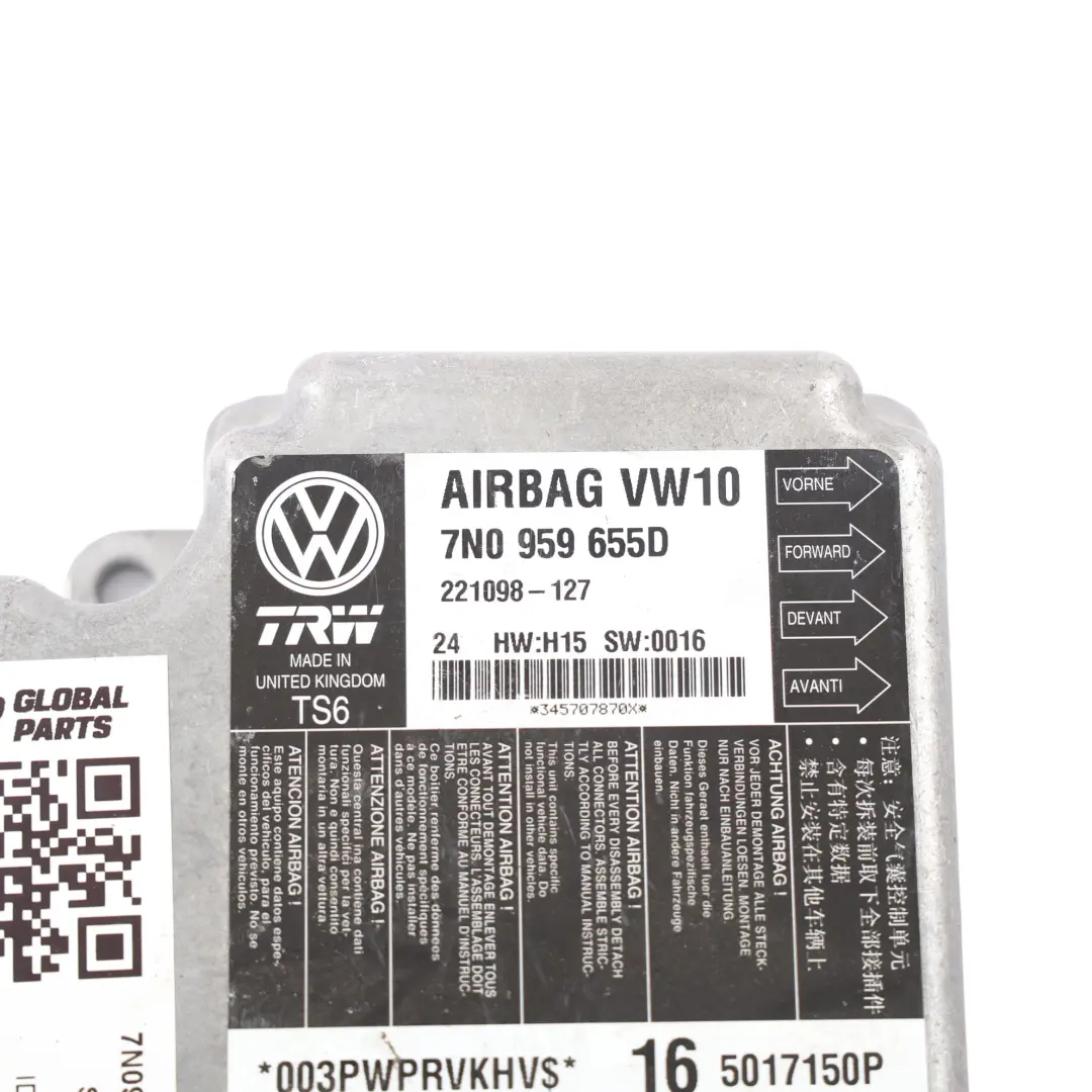 7N VW Sharan 7N Module Unité ECU Contrôle Air pour Seat Alhambra à propos du numéro de pièce 7N0959655D Seat Alhambra 7N VW Sharan 7N Module Unité ECU Contrôle Air - SKU 7N0959655D - Numéro de pièce 7N0959655D
