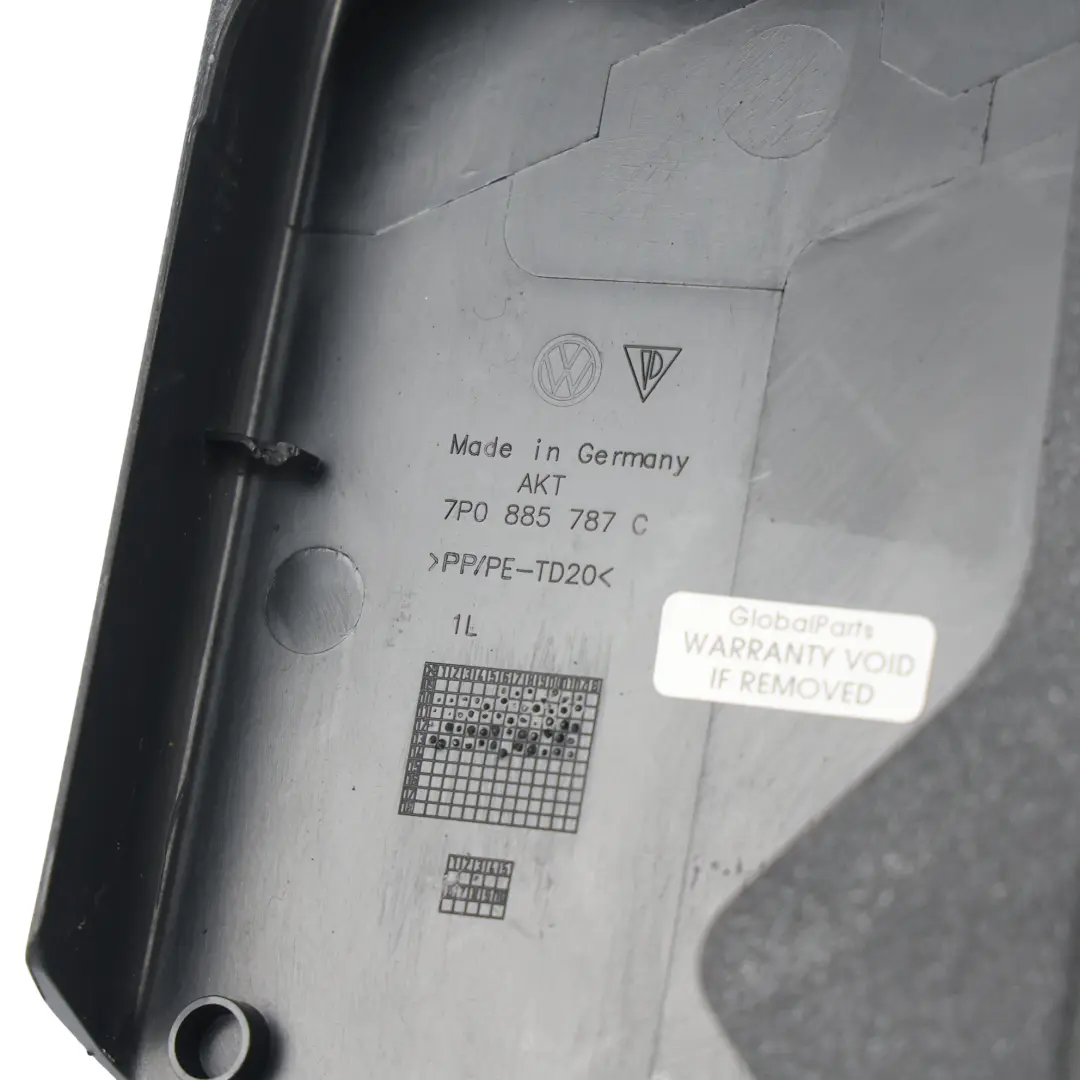 Volkswagen Touareg 7P Rear Seat Folding Seatback Cover Inner Left N/S - SKU 7P0885787C - Part number 7P0885787C