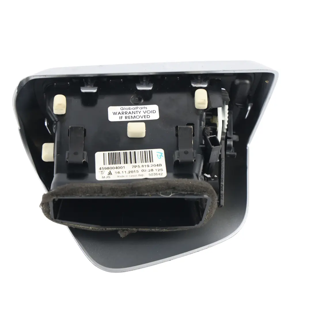 Porsche Cayenne S 92A Grille Aération Console Centrale Arrière Droite - SKU 7P5819204B - Numéro de pièce 7P5819204B