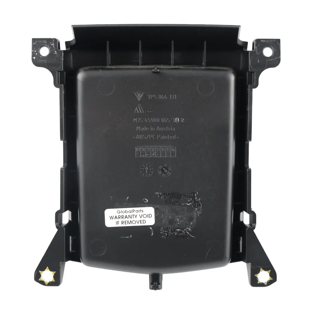 Porsche Cayenne 92A Bac Rangement Console Centrale Arrière - SKU 7P5864131 - Numéro de pièce 7P5864131