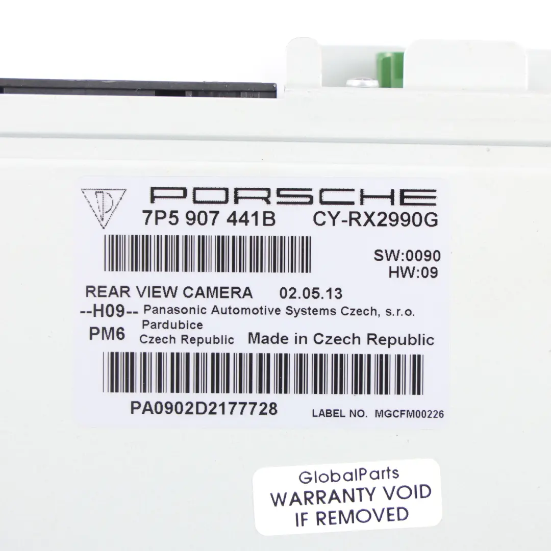Porsche Cayenne 92A Rückfahrkamera System Steuergerät ECU - SKU 7P5907441B - Teilenummer 7P5907441B