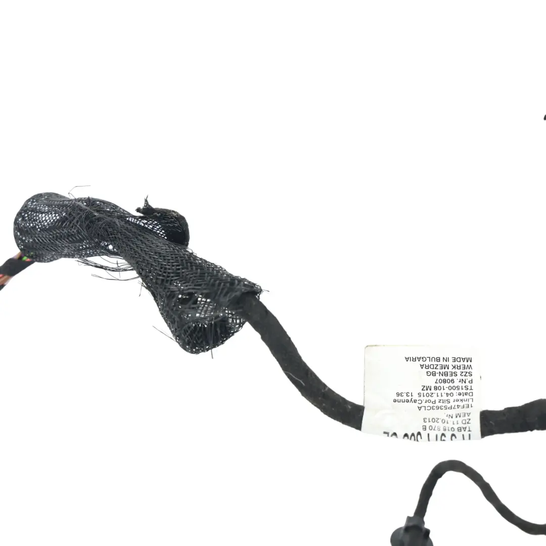 Porsche Cayenne S 92A Sitzverkabelung Kabelbaum Vorne Links - SKU 7P5971363CL - Teilenummer 7P5971363CL