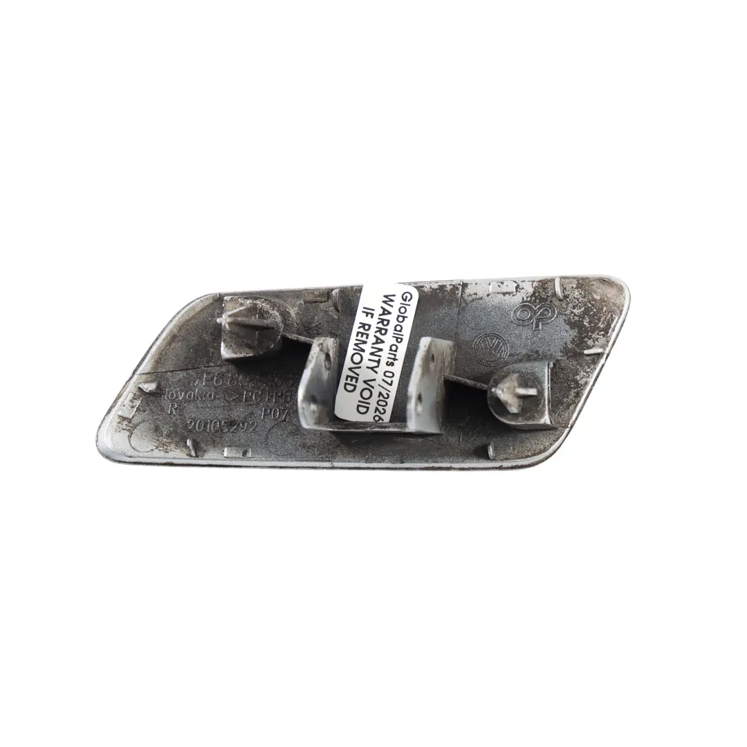 Volkswagen Touareg 7P Embellecedor Lavafaros Derecho Plata Hielo X7W - SKU 7P6807938-ICS - Número de pieza 7P6807938