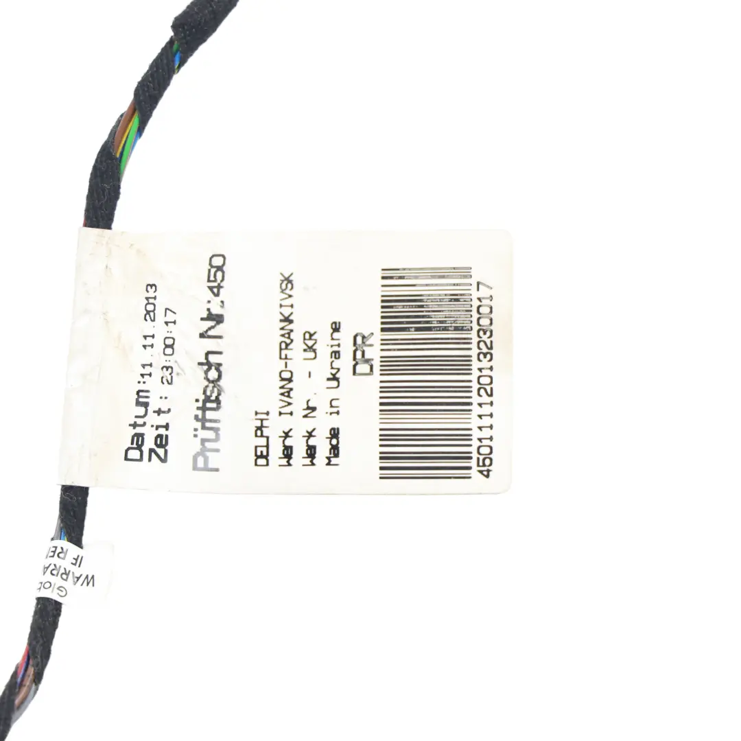 VW Volkswagen Touareg 7P Front Door Wiring Harness Passenger's Side - SKU 7P6971121D - Part number 7P6971121D