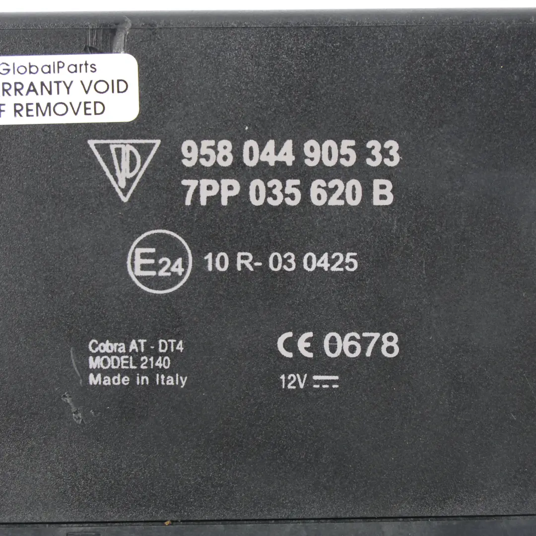 Porsche Cayenne 92A Módulo Unidad Control Rastreador Localización GPS - SKU 7PP035620B - Número de pieza 7PP035620B